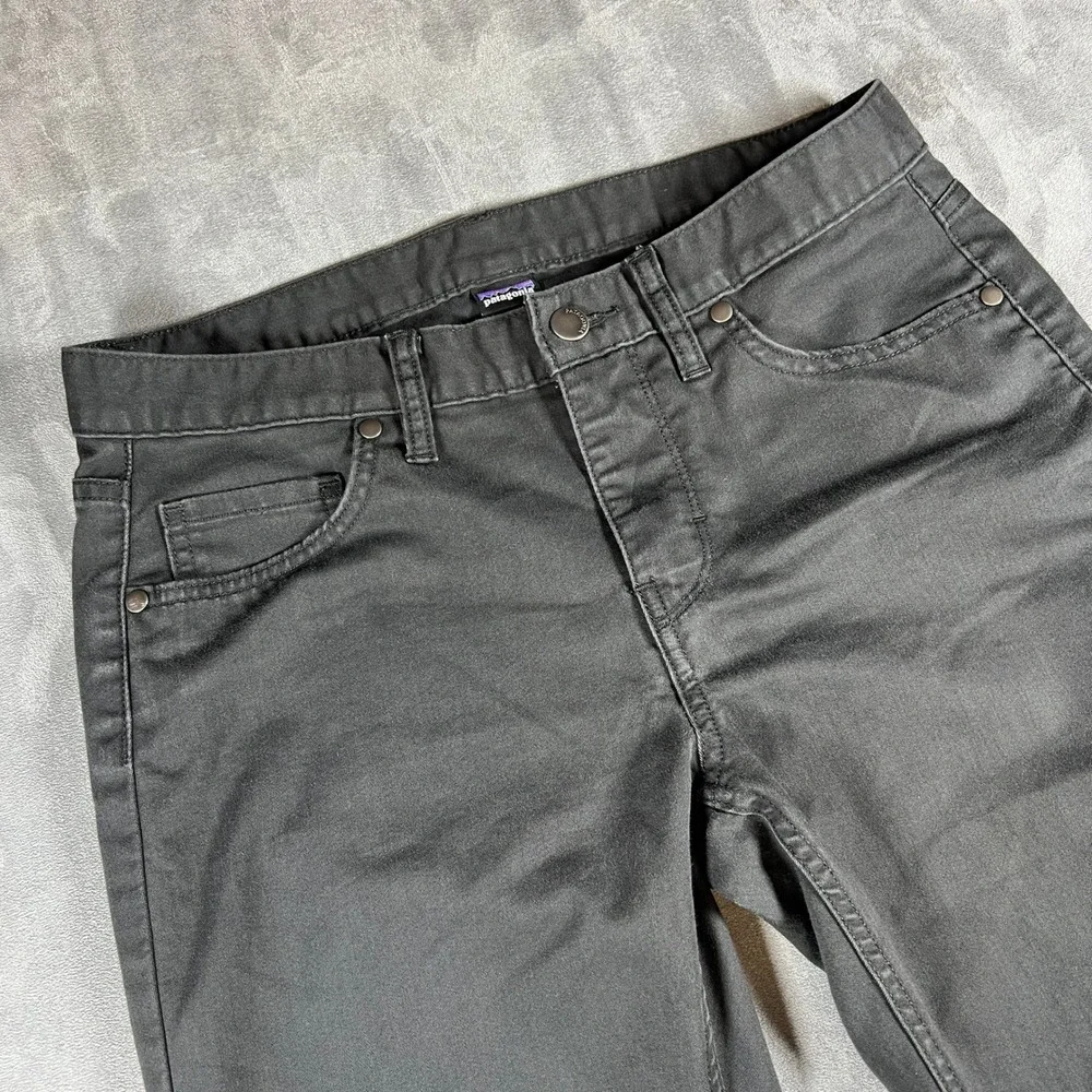 Patagonia Womens Size 6 Organic‎ Cotton Slim Fit 5-Pocket Pants Forge Grey